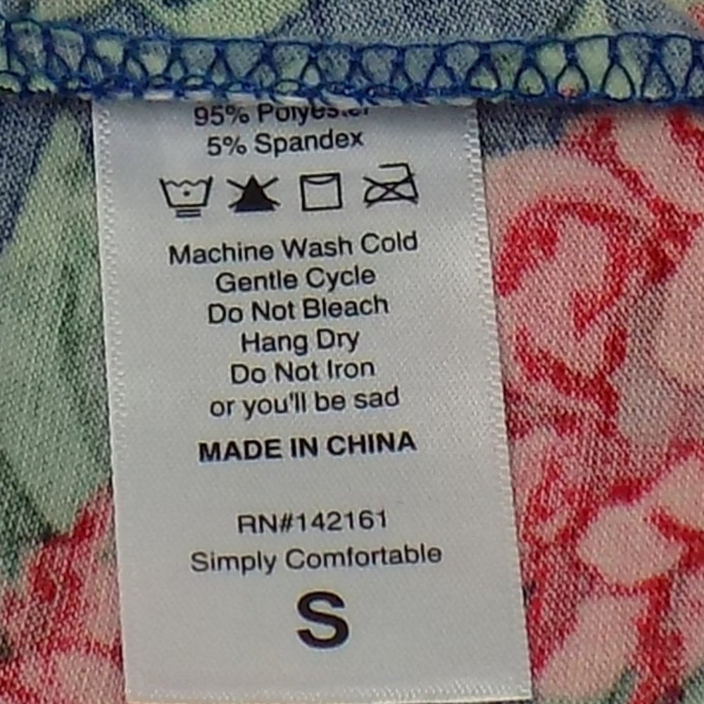 LuLaRoe Classic T Flower Print Short Sleeve T-Shirt Womens Size S NWT - Picture 6 of 7